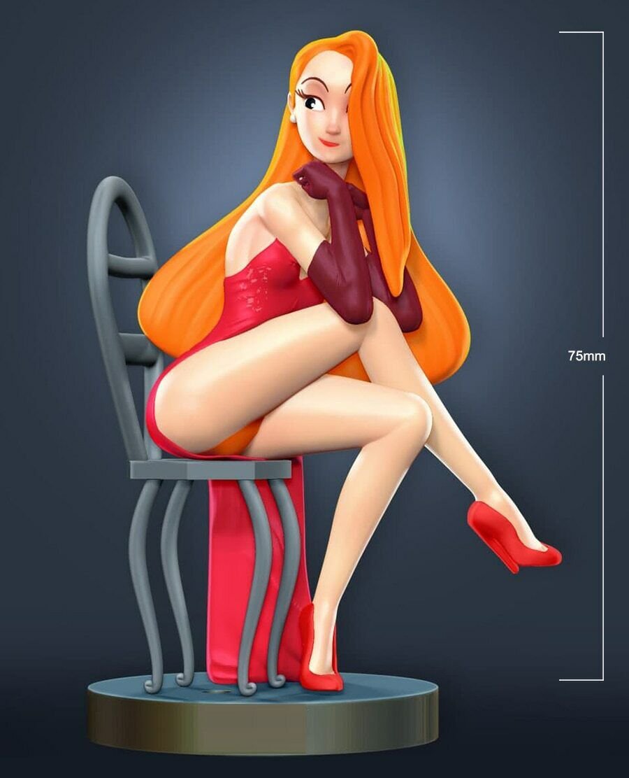 75mm Resin Figure Model Kit Sexy Gil Female Singer Unpainted Unassambled