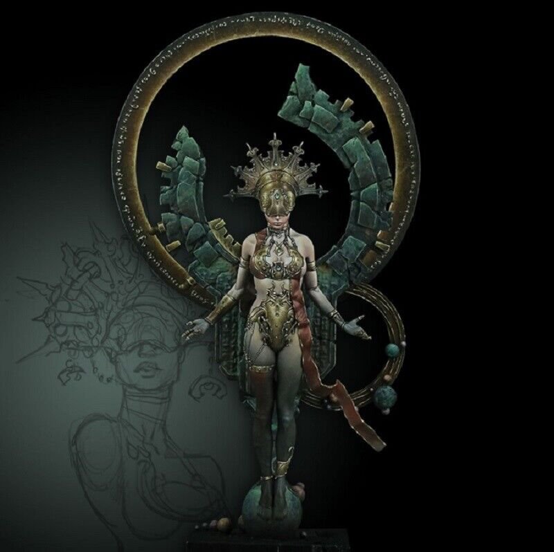 1/18 140mm Resin Figure Model Kit Sexy Girl Female Witch Sorceress Unpainted