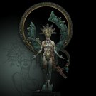 1/18 140mm Resin Figure Model Kit Sexy Girl Female Witch Sorceress Unpainted