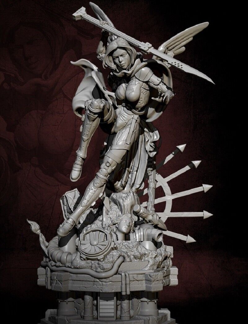 1/24 Resin Figure Model Kit Sexy Girl Alita Angel CyberPunk Unpainted Unassamble