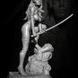 1/24 75mm Resin Figure Model Kit Sexy Girl Female Warrior Samurai Unpainted