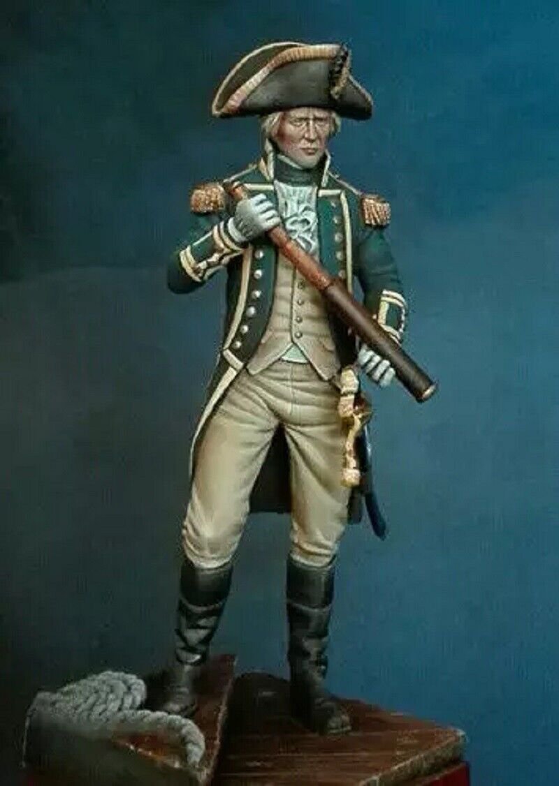 1/24 75mm Resin Figure Model Kit Napoleonic Wars British Officer +base Unpainted