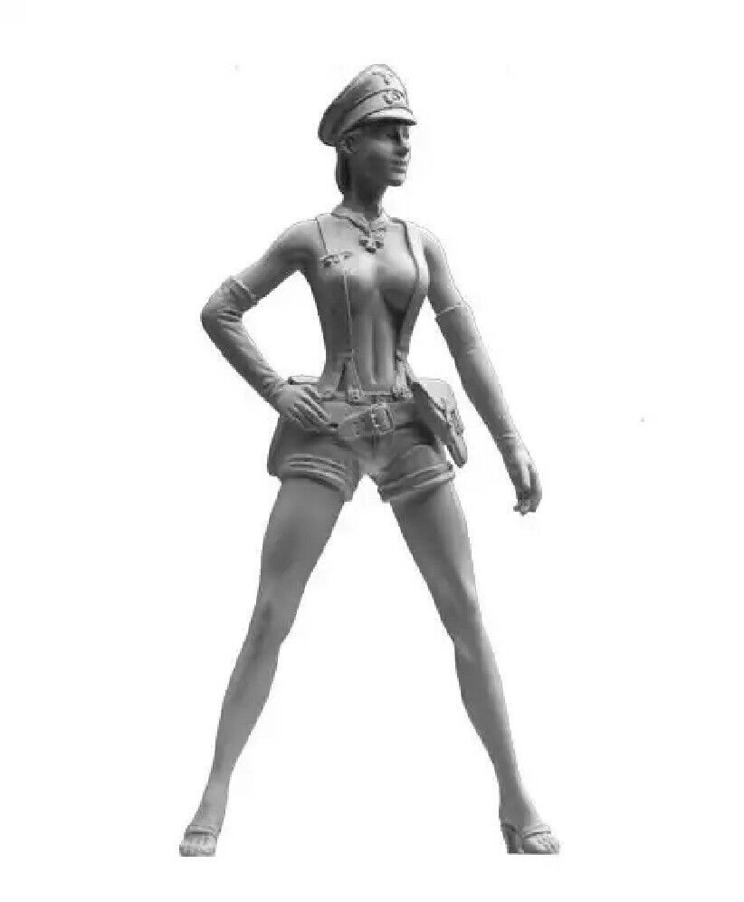 1/16 Resin Figure Model Kit German Soldier Elsa Sexy Girl Female WWII Unpainted