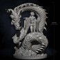 80mm Resin Figure Model Kit Sexy Girl and Dragon Fantasy Unpainted X0243