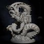 80mm Resin Figure Model Kit Sexy Girl and Dragon Fantasy Unpainted X0243