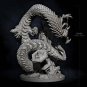 80mm Resin Figure Model Kit Sexy Girl and Dragon Fantasy Unpainted X0243
