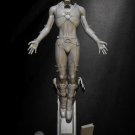 1/24 Resin Figure Model Kit Warrior Library Geek Unpainted Unassambled