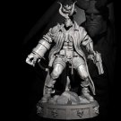 1/24 75mm Resin Figure Model Kit Warrior Demon SuperHero Hellboy Unpainted