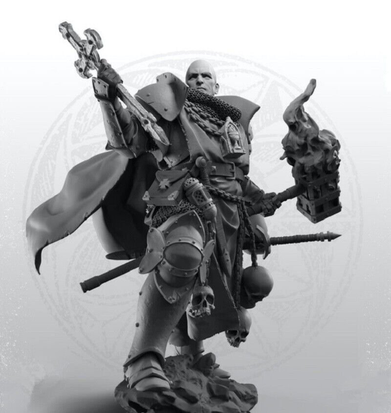 1/24 Resin Figure Model Kit Warrior Royal Warlock Unpainted Unassambled