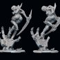 1/24 75mm Resin Figure Model Kit Sexy Girl Female Butterfly CyberPunk Unpainted
