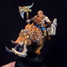 56mm Resin Figure Model Kit Dwarf Warrior Boar Rider Unpainted Unassambled