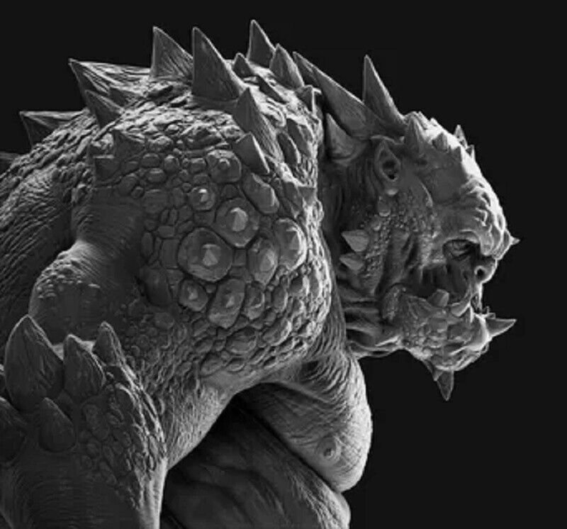 80mm Resin Figure Model Kit Warrior Ogre Troll Monster Unpainted Unassambled