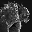 80mm Resin Figure Model Kit Warrior Ogre Troll Monster Unpainted Unassambled