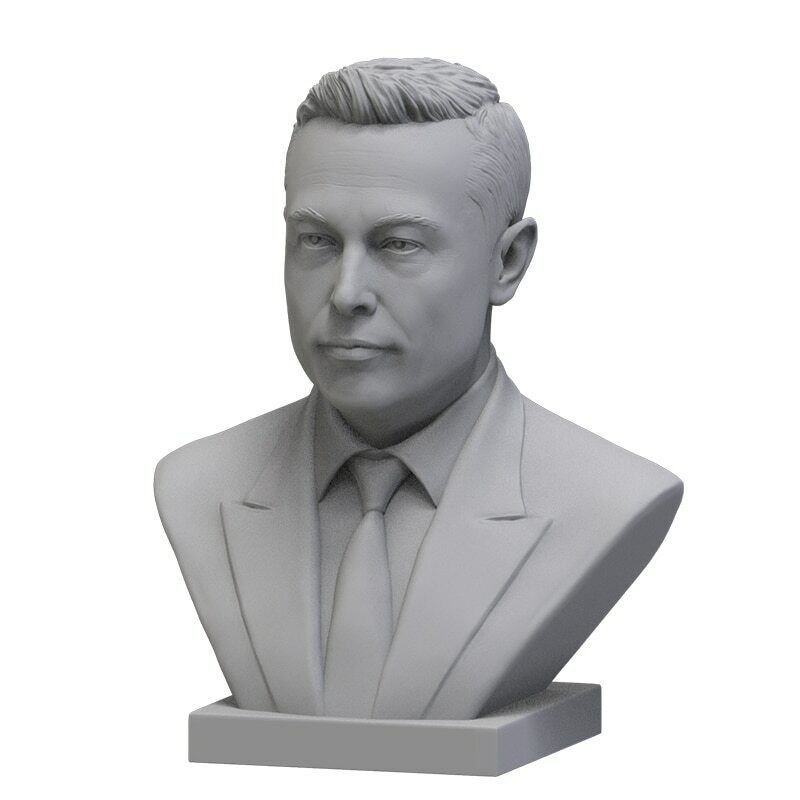 50mm BUST Resin Figure Model Kit Elon Musk Unpainted Unassambled