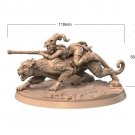 50x110mm Resin Figure Model Kit Girl Warrior Amazon Unpainted Unassambled