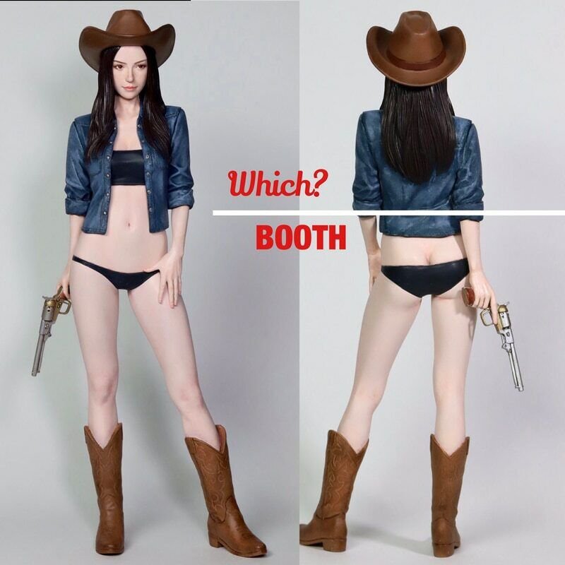 1/12 Resin Figure Model Kit Modern Sexy Girl Western Wild West Unpainted