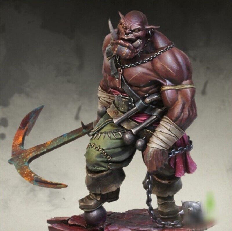 75mm Resin Figure Model Kit Orc Warrior Pirate Unpainted Unassambled