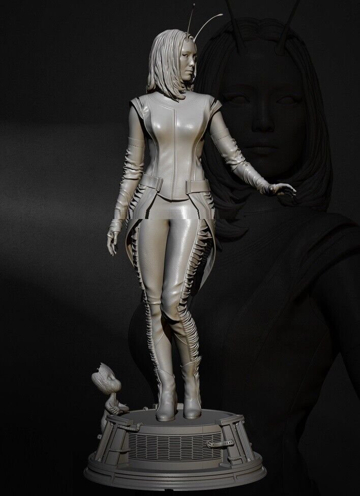 1/24 75mm Resin Figure Model Kit Sexy Girl SuperHero Mantis Unpainted Unassamble