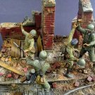 1/35 Resin Figure Model Kit Soviet German Soldiers Battle WWII no Base Unpainted