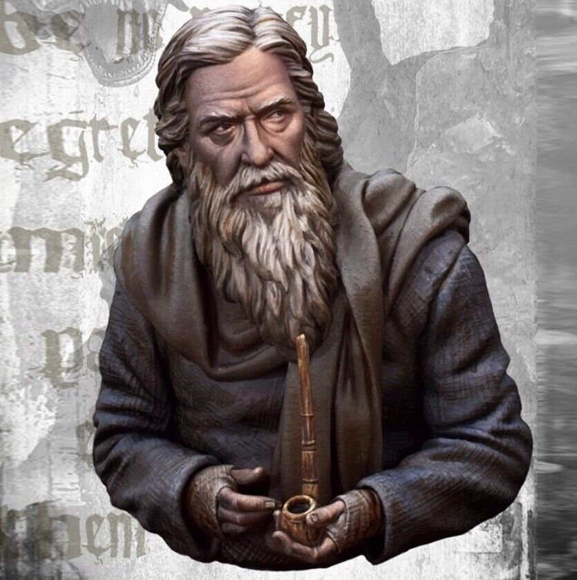 1/12 BUST Resin Figure Model Kit Wild West Traveler Pilgrim Unpainted Unassamble