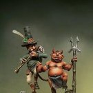 1/32 54mm Resin Figure Model Kit Devil and Musician Unpainted Unassambled