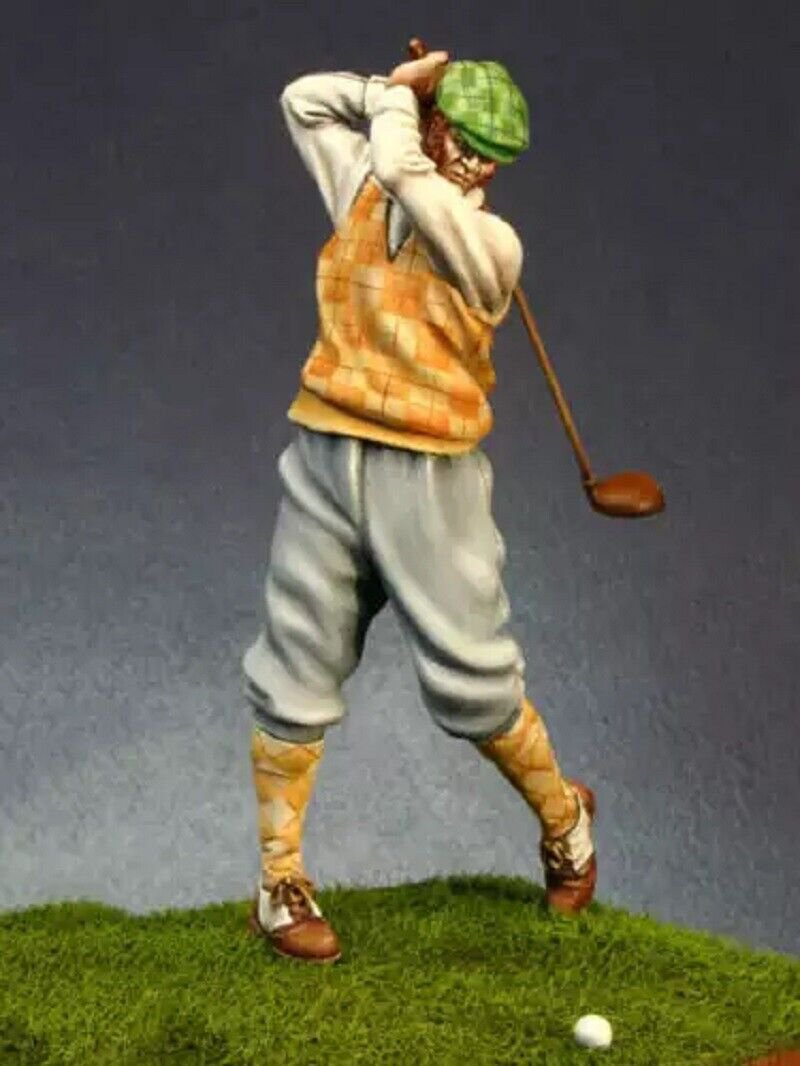1/24 75mm Resin Figure Model Kit Modern Golf Player Unpainted Unassambled