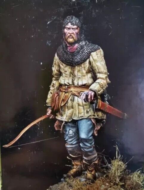 1/24 75mm Resin Figure Model Kit English Archer Warrior Unpainted Unassambled