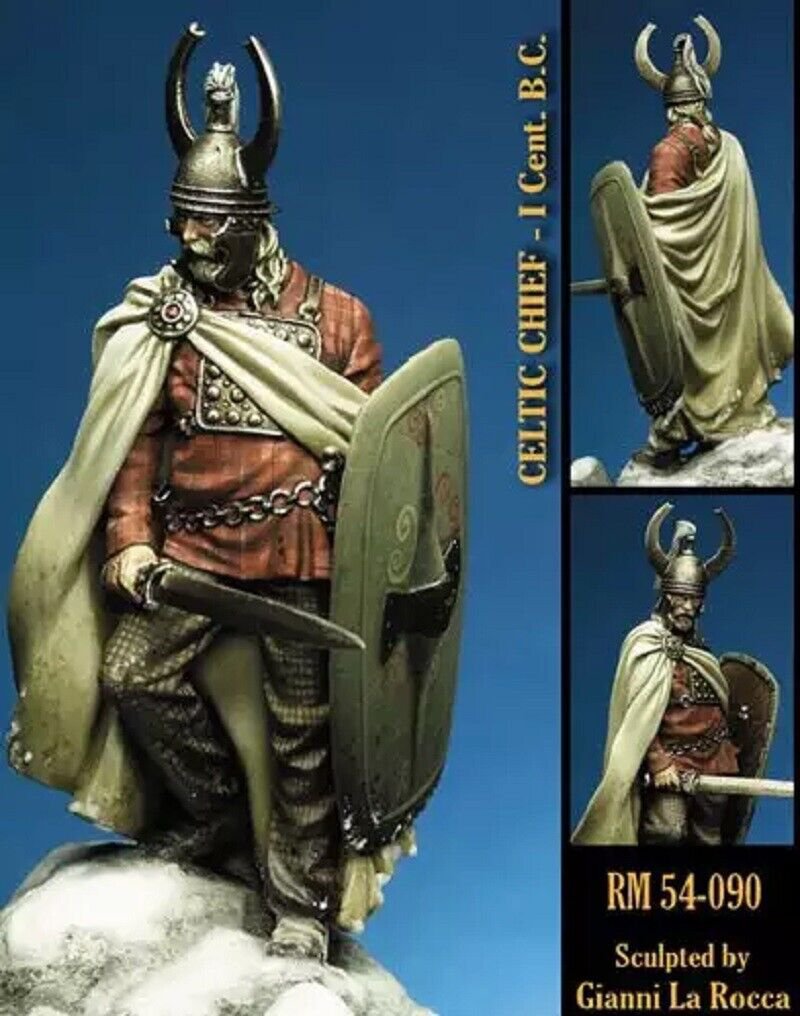 1/32 54mm Resin Figure Model Kit Celtic Chief Warrior Unpainted Unassambled