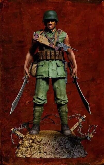 75mm Resin Figure Model Kit Vietnamese Soldier Unpainted Unassambled
