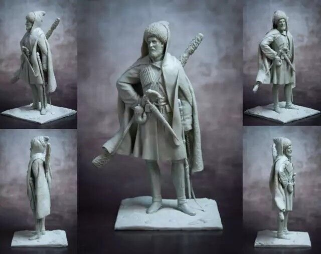 1/24 Resin Figure Model Kit Mountain Warrior Cossack Unpainted Unassambled