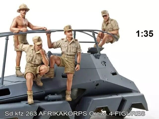 1/35 Resin Figure Model Kit African Company Soldiers WWII WW2 Unpainted Unassamb