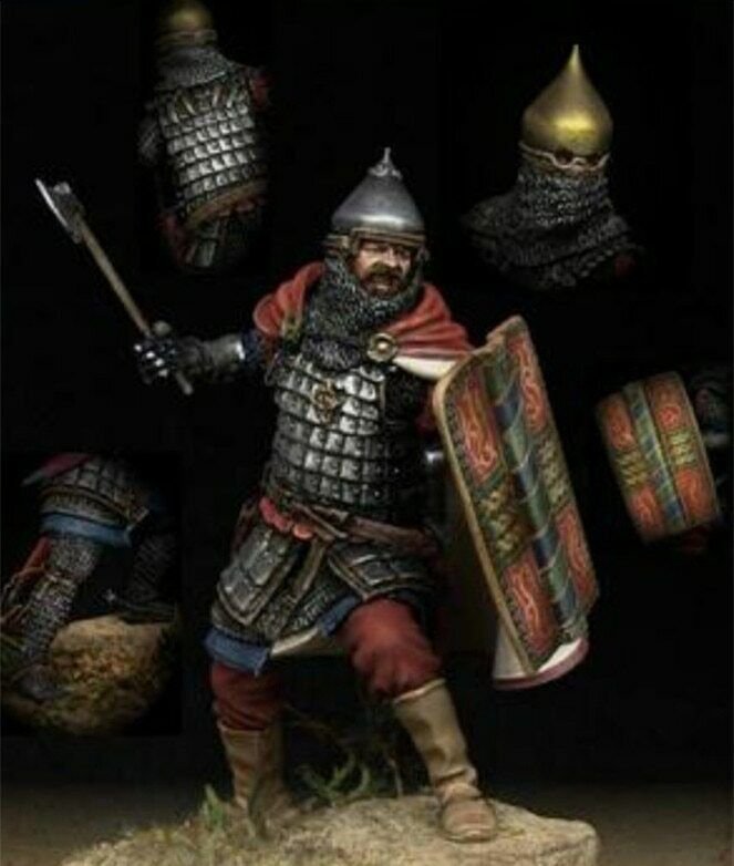1/24 Resin Figure Model Kit Russian Heavy Warrior in Armor Unassambled Unpainted