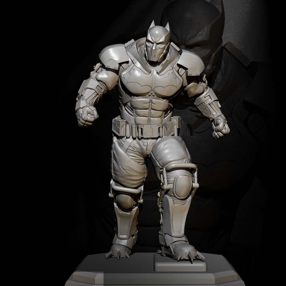 1/24 75mm Resin Figure Model Kit SuperHero Iron Batman Unpainted Unassambled