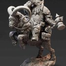 56mm Resin Figure Model Kit Goat and Dwarf Warrior Unpainted Unassambled