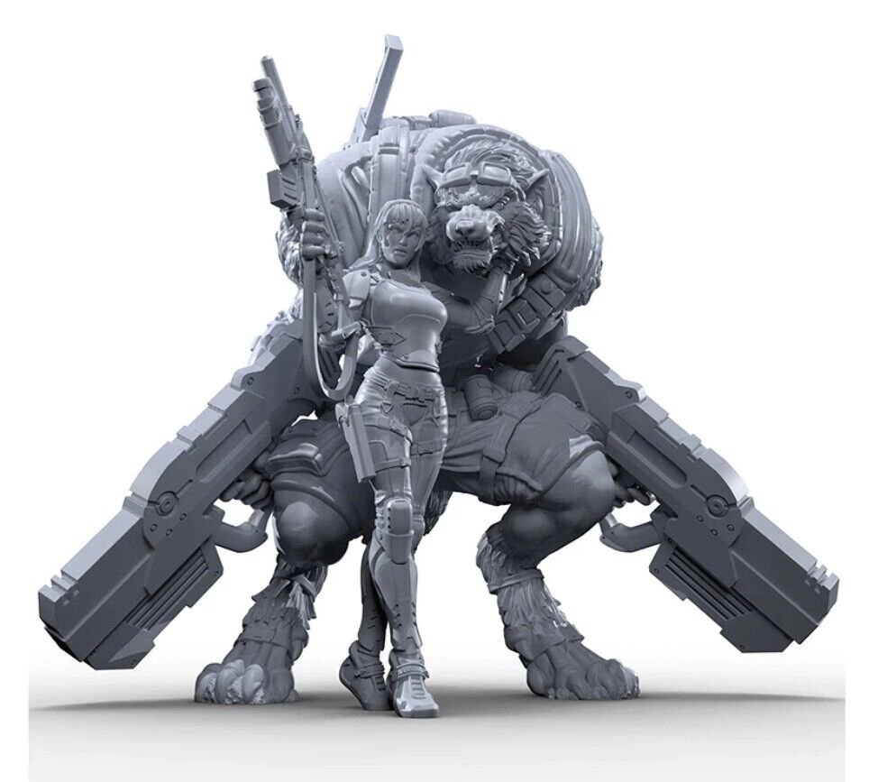 35mm Resin Figure Model Kit Space Rangers Unpainted Unassambled