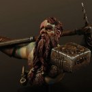 1/12 BUST Resin Figure Model Kit Warrior Dwarf Unpainted Unassambled