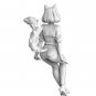 1/24 Resin Figure Model Kit Sexy Girl Female Squirrel Bun Unpainted Unassambled