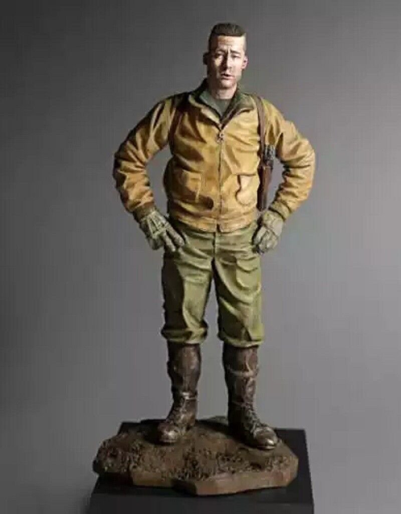 1/16 Resin Figure Model Kit US Soldier Tanker WWII WW2 Unapinted Unassambled