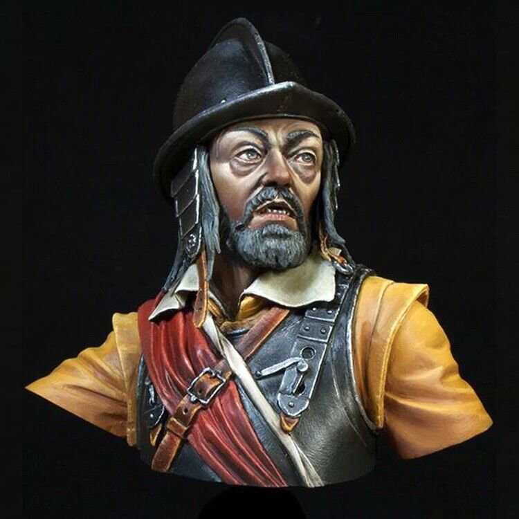 1/9 BUST Resin Figure Model Kit Warrior Spanish Pikiner Unpainted Unassambled