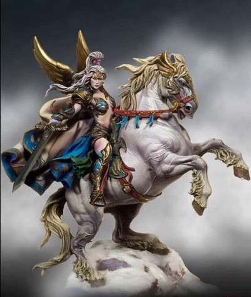 54mm Resin Figure Model Kit Sexy Girl Female Angel Warrior Unpainted Unassambled