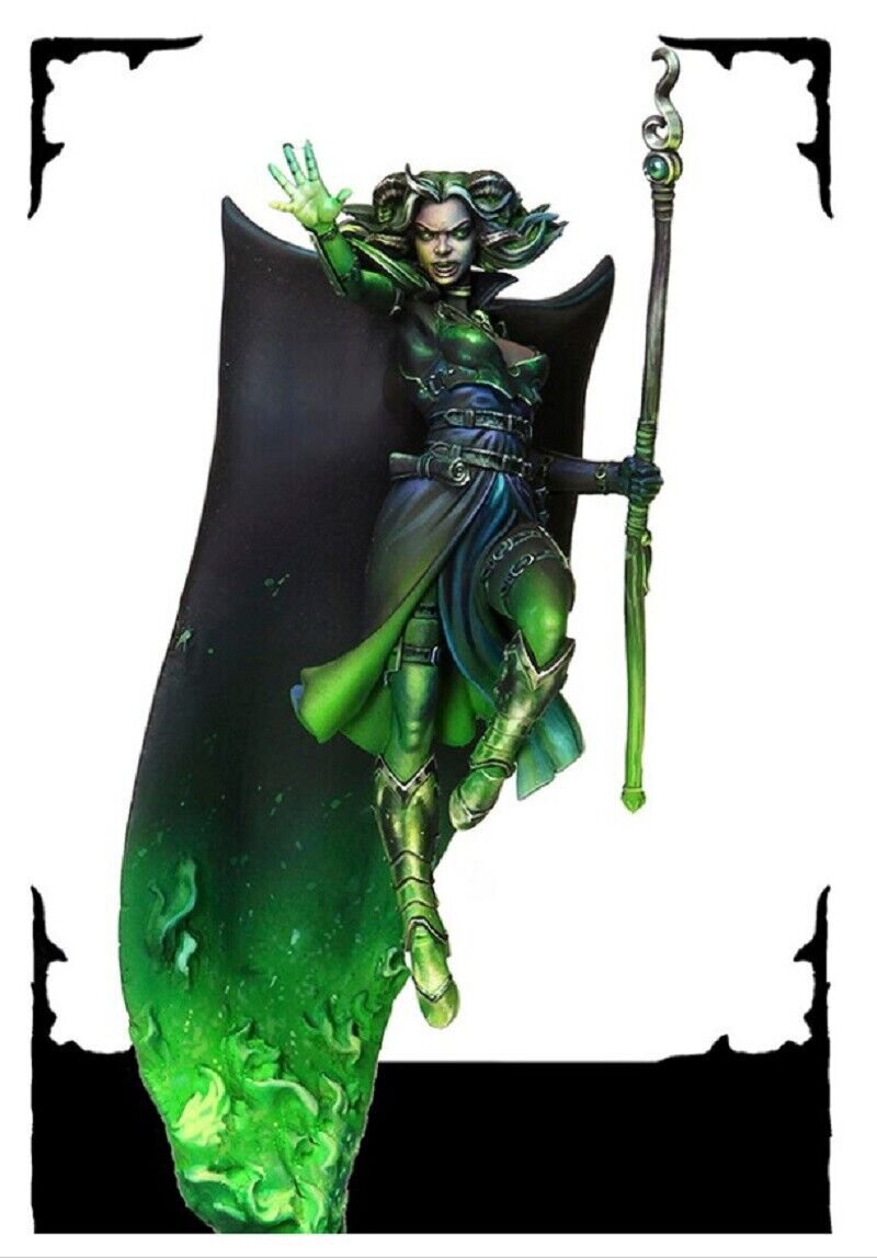 1/24 Resin Figure Model Kit Girl Female Witch Sorceress Enchantress Unpainted