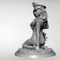 1/18 Resin Figure Model Kit Sexy Girl German Officer WWII Unpainted Unassambled
