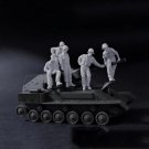 1/35 Resin Figure Model Kit US Soldiers (no tank) WWII Unpainted Unassambled