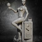1/24 75mm Resin Model Kit Sexy Girl SuperHero Catwoman Thief Unpainted X0202