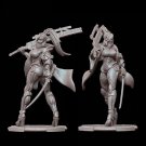 1/35 Resin Figure Model Kit Sexy Girl Female CyberPunk Unpainted Unassambled