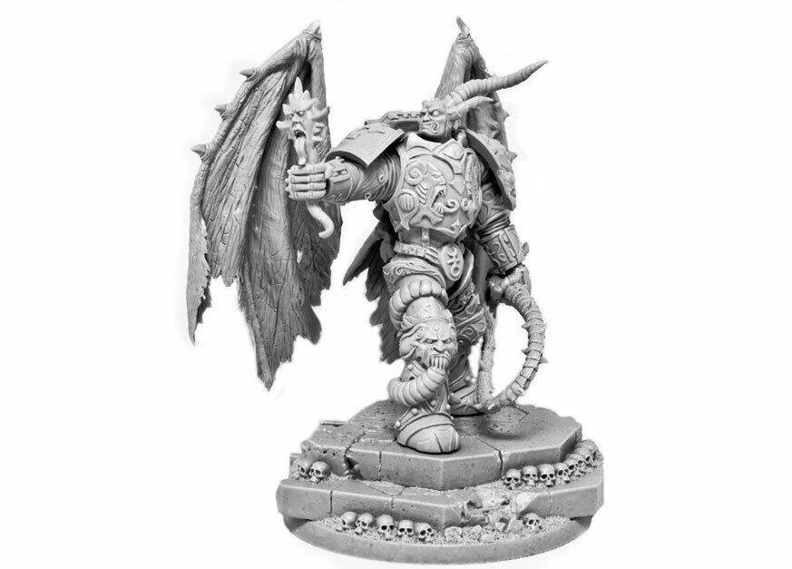 65mm Resin Figure Model Kit Warrior Demon Lord 40K Unpainted Unassambled
