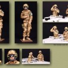 1/35 Resin Figure Model Kit Modern US Soldiers Tank Crew Unpainted Unassambled