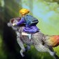 1/24 75mm Resin Figure Model Kit Girl Riding a Wolf WWII Unasembled Unpainted