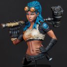 1/10 BUST Resin Figure Model Kit Sexy Girl Female Player CyberPunk Unpainted