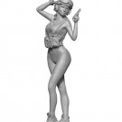 1/9 Resin Figure Model Kit Sexy Girl Female US Pilot Unpainted Unassambled